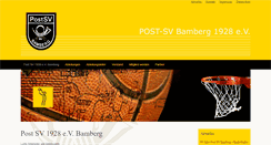 Desktop Screenshot of postsportverein.de