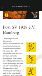 Mobile Screenshot of postsportverein.de